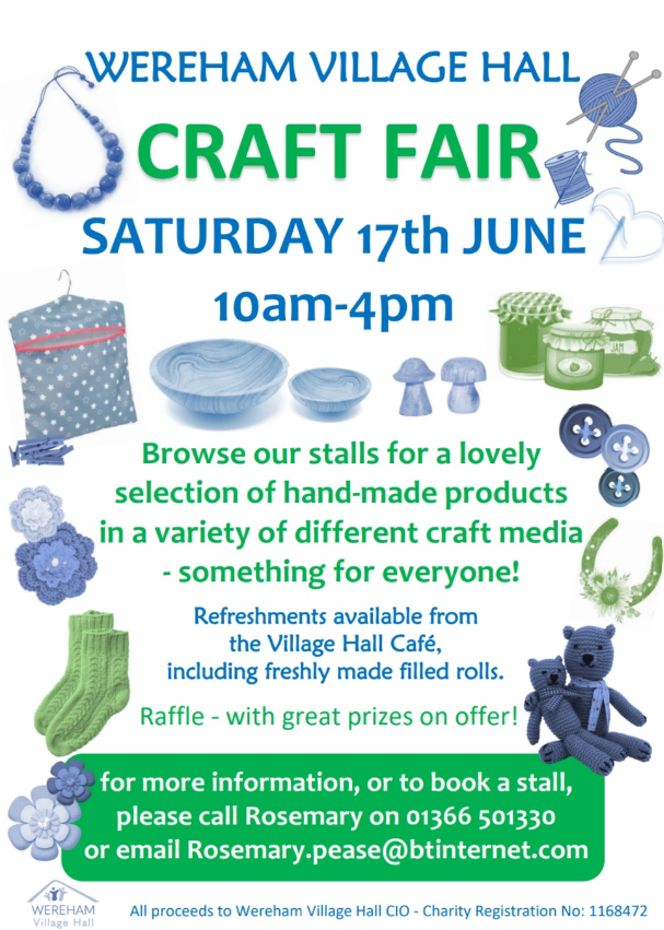 Craft Fair Wereham Village Hall Wereham Village Hall